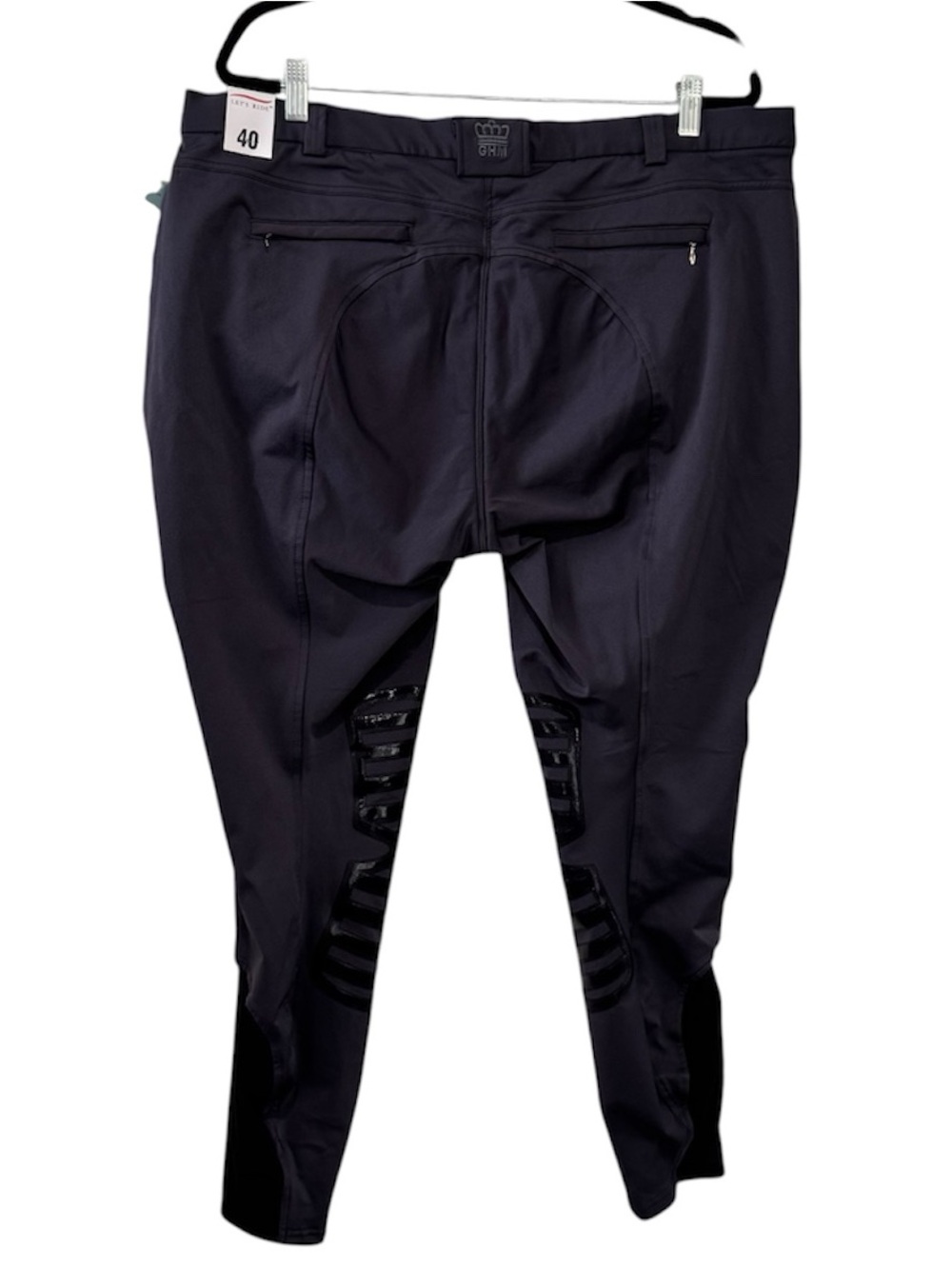 Men's Black Performance Riding Breeches - Picture 7 of 10
